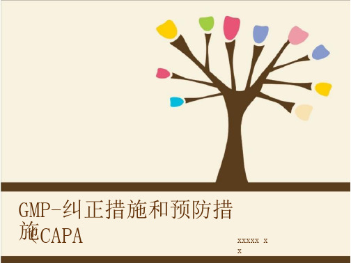 GMP-纠正措施和预防措施(CAPA)