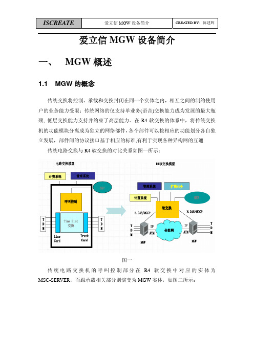 爱立信MGW设备详细介绍