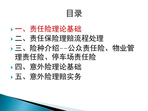 责任意外险理赔实务ppt课件