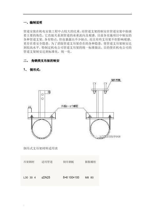 管道支吊架的做法