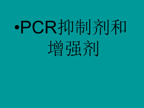 PCR抑制剂和增强剂