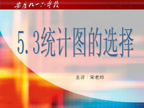 沪科版 七年级数学 5.3统计图的选择