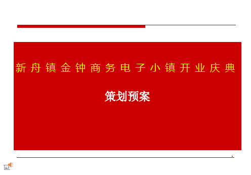 新舟镇金钟商务电子小镇开业庆典