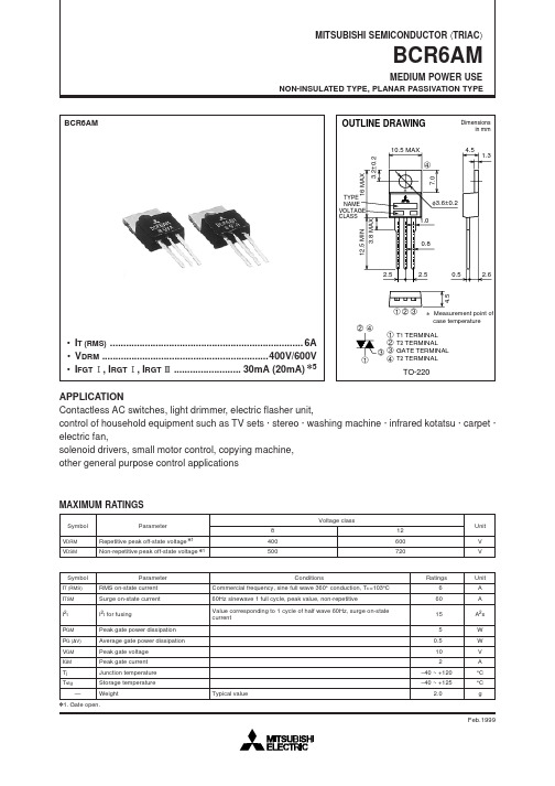 BCR6AM中文资料