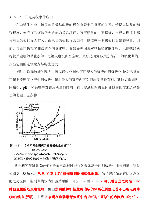 3.5.3  在电沉积中的应用