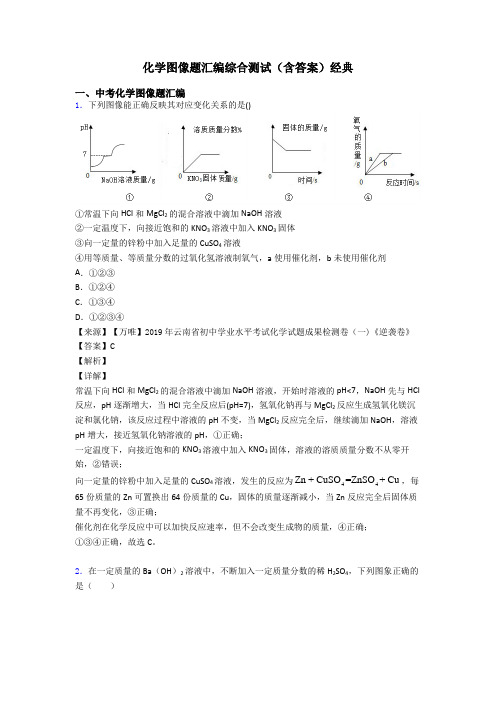 化学图像题汇编综合测试(含答案)经典