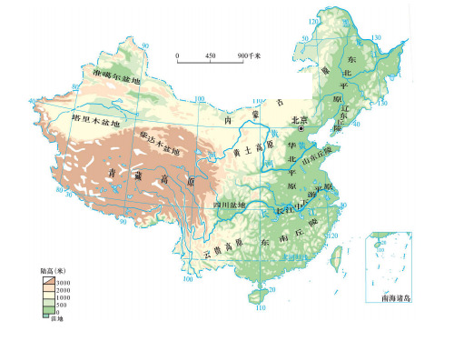 2017-2018学年区域地理复习课件：中国地形 (共100张PPT)