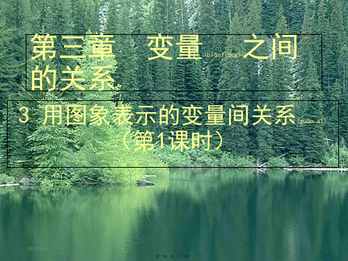 七年级数学下册 第三章 变量之间的关系 3.3 用图象表示的变量间关系(第1课时)课件