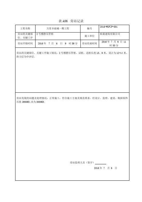 表A06  旁站记录1 - 副本