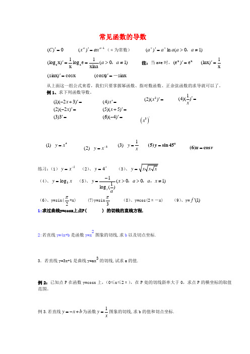 高二数学复合函数的导数.doc