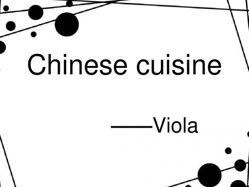 Chinese cuisine