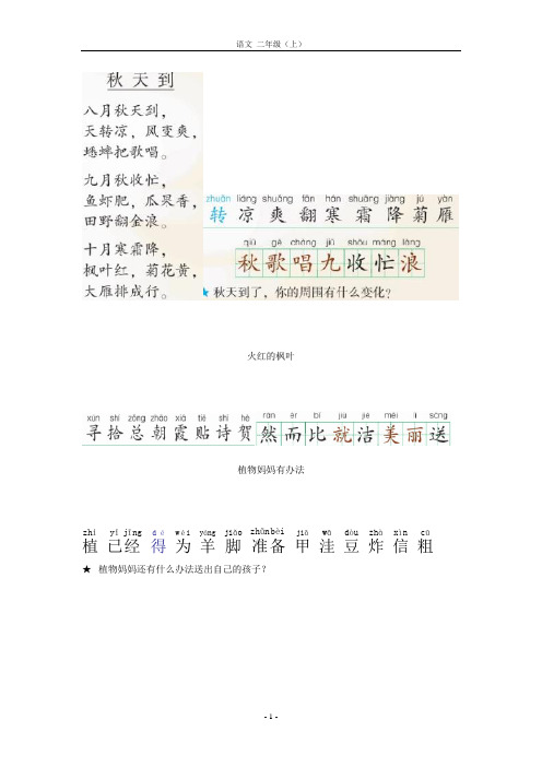 北师大版语文二年级电子课本