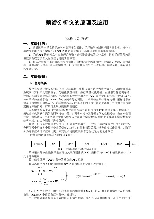 频谱分析仪的原理及应用