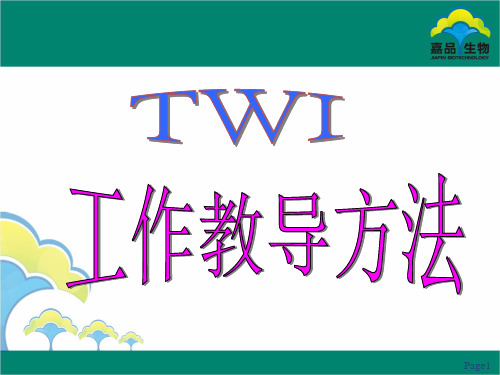 工作教导方法