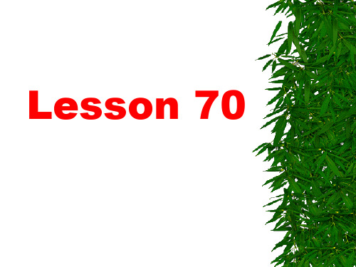 LESSON70 PPT课件