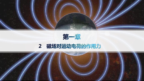 人教版高中物理选择性必修第二册精品课件 第1章 安培力与洛伦兹力 2 磁场对运动电荷的作用力