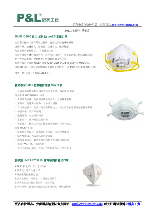 PM2.5防护口罩