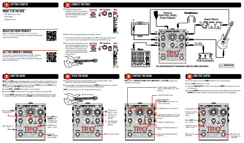 Digitech TRIO+ Band Creator + Looper说明书