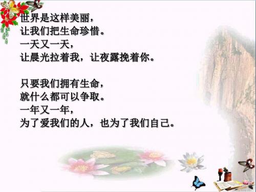 生命最宝贵ppt优秀课件14 鲁教版