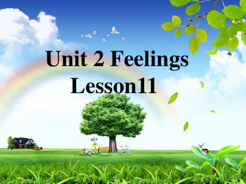 《Unit2 Feelings Lesson11》课件1-优质公开课-清华一起2下精品