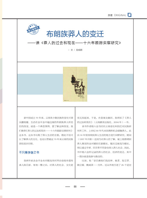 布朗族莽人的变迁——读《莽人的过去和现在——十六年跟踪实察研究》