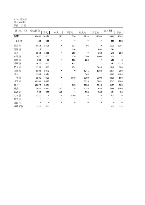 3-20 自然灾害(2011年)