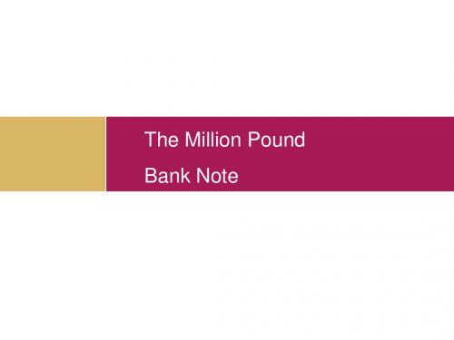 人教版高中英语Book 3 Unit3 The Million Pound Bank Note reading 教学课件 (共26张PPT)