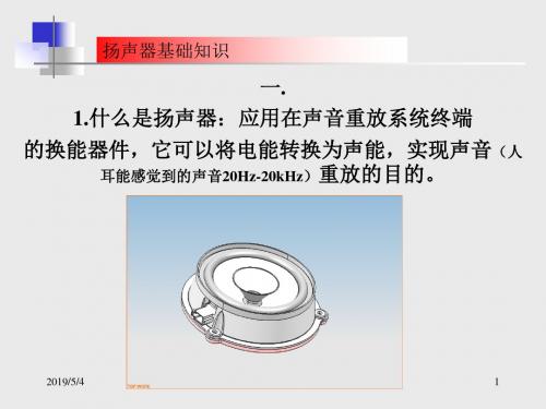 扬声器基础知识汇总