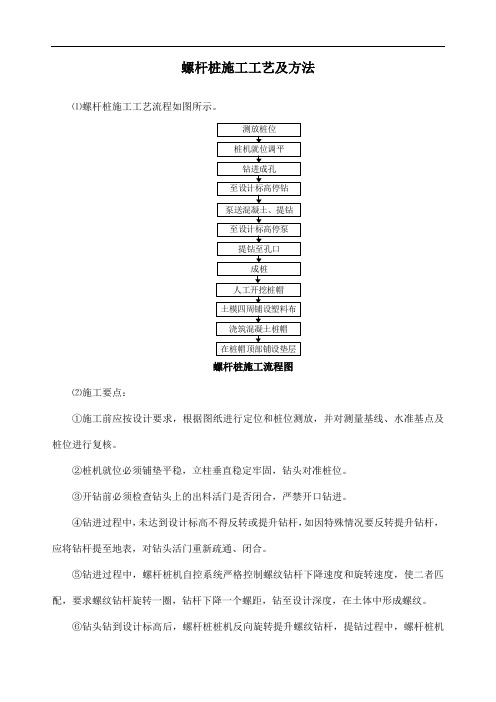 螺杆桩施工工艺及方法