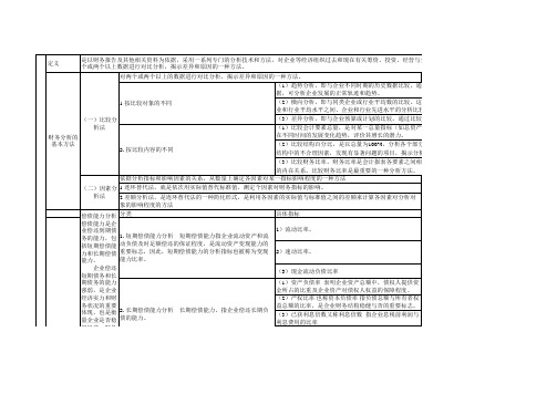 高级会计师考试 高级会计实务学习笔记 第九章财务战略与财务分析