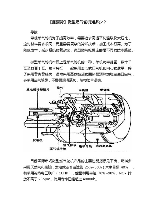 【涨姿势】微型燃气轮机知多少？