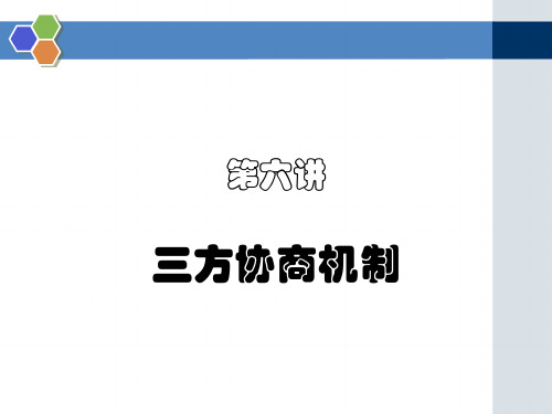第六讲 三方协商机制