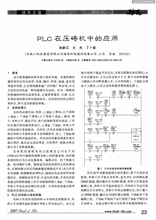 PLC在压砖机中的应用