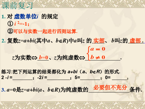 人教A版高中数学选修1-2《三章 数系的扩充与复数的引入   3.1.2 复数的几何意义》精品课件_23