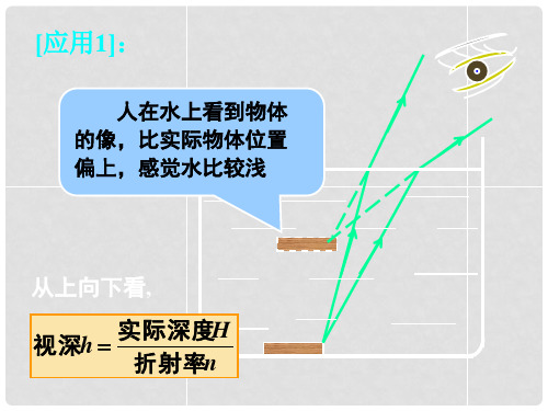 湖南省长沙市长郡卫星远程学校高中物理《光的反射和折射 全反射》课件 新人教版选修21