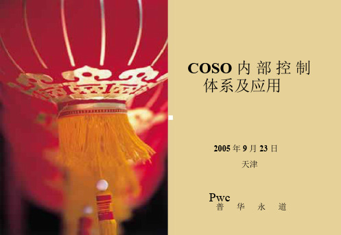 COSO内部控制体系及应用