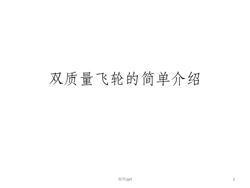 双质量飞轮的简单介绍