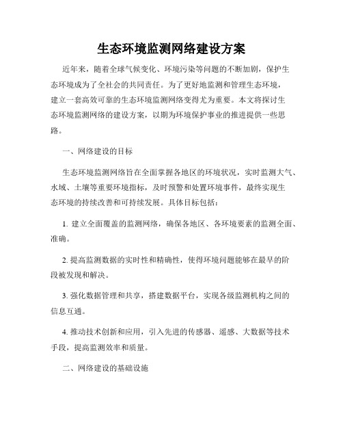 生态环境监测网络建设方案