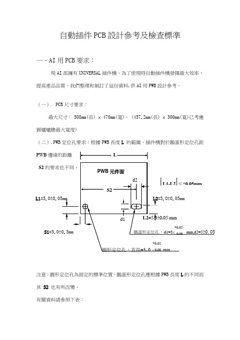 自动插件PWB设计参考及检查标准-11