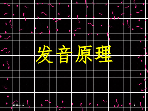 人体发音原理课件PPT