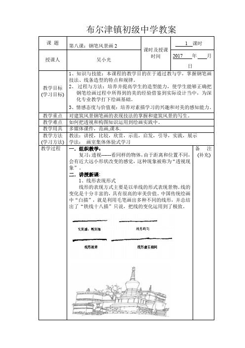 第八课：钢笔风景画2