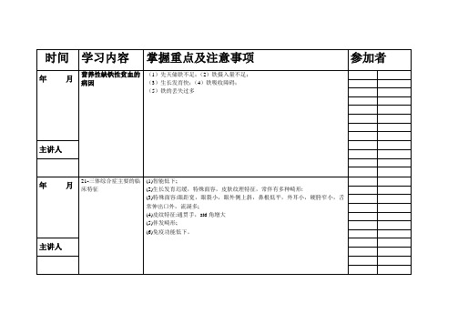 儿科小讲课