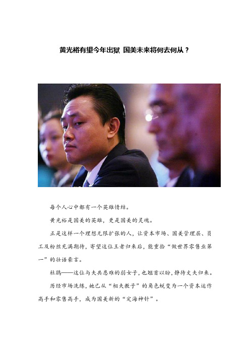 国美未来将何去何从