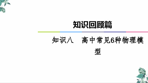 高考物理二轮知识回顾篇课件知识高中常见种物理模型