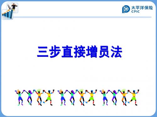 晨会加油站9：三步直接增员法