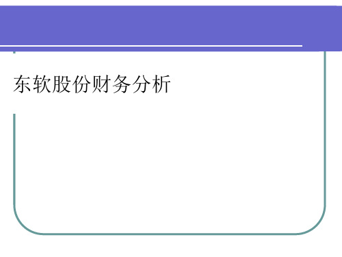 某软件公司财务分析PPT(28张)