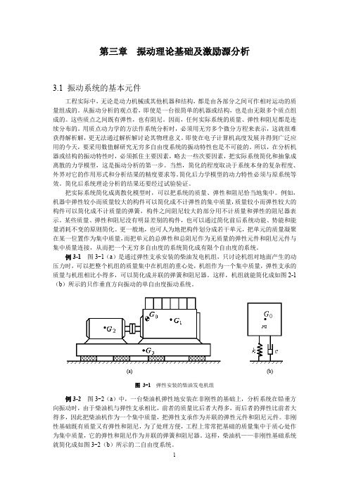 振动理论基础及激励源分析