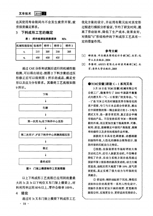 TCM(安徽)新款C-1系列叉车