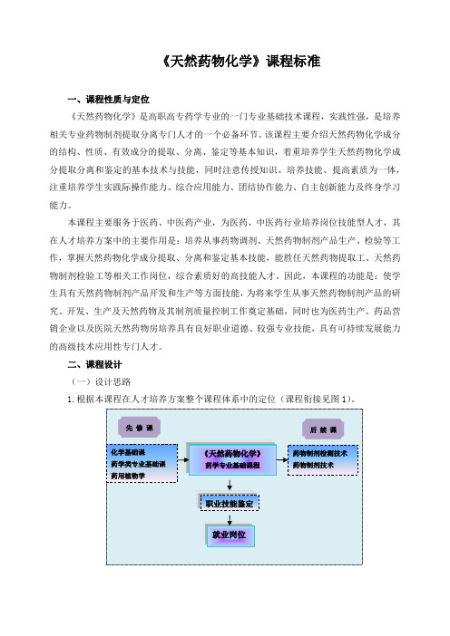 《天然药物化学》课程标准