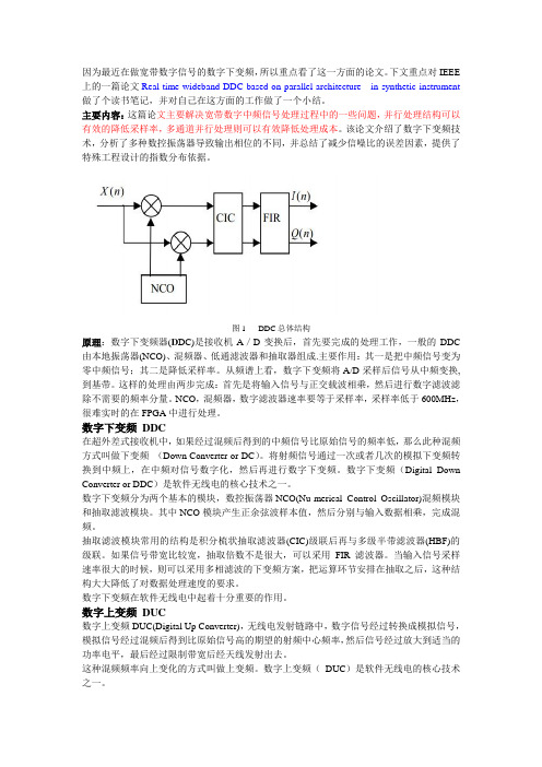 数字上下变频及滤波器